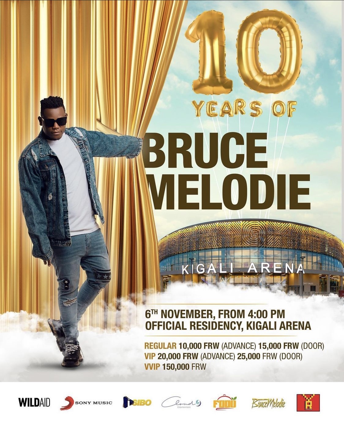 Bruce Melodie 10 years poster