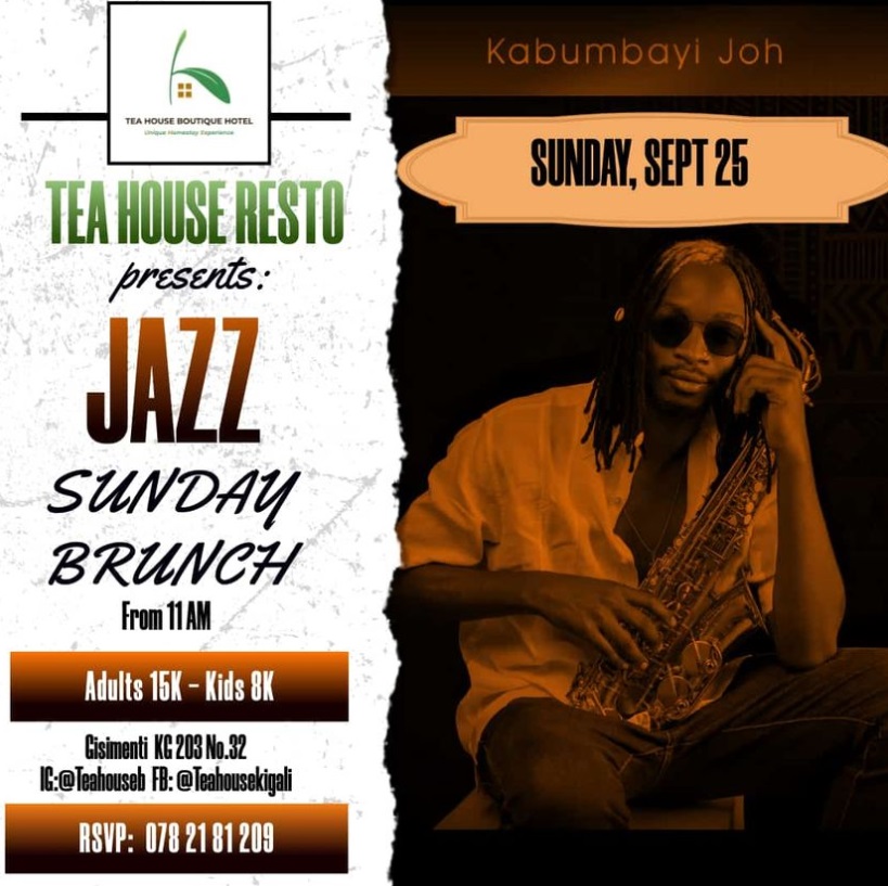 Jazz sunday brunch poster with Kabumbayi Joh